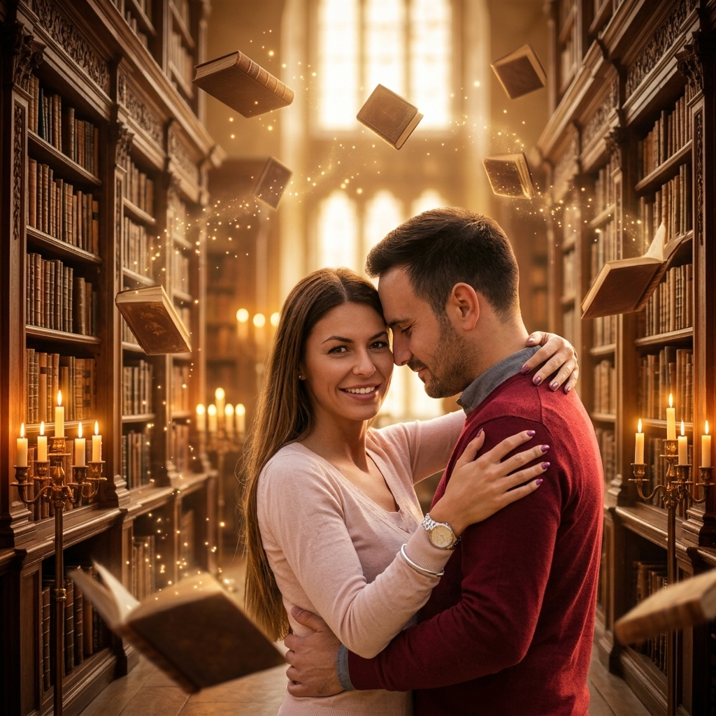 Isabella y Rodrigo — Biblioteca Hogwarts
